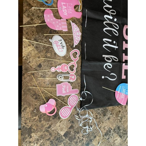 New Gender Reveal Party Celebration Kit Boy/Girl - Picture 7 of 7